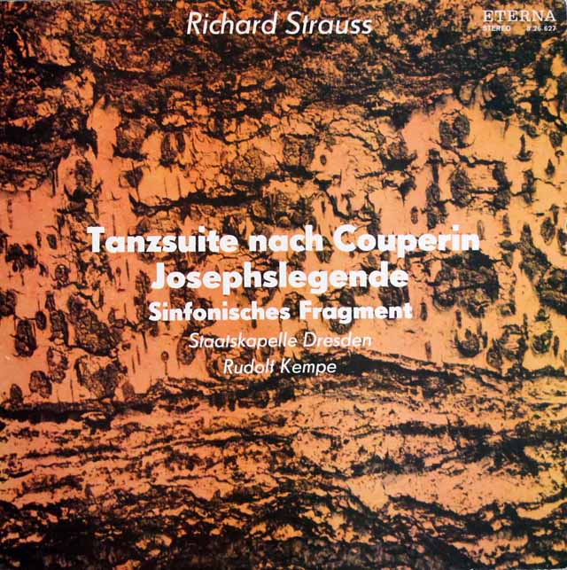ケンペのR.シュトラウス/「クープランのクラヴサン曲による舞踏組曲」、「ヨゼフの物語」 　独ETERNA　3597　LP レコード