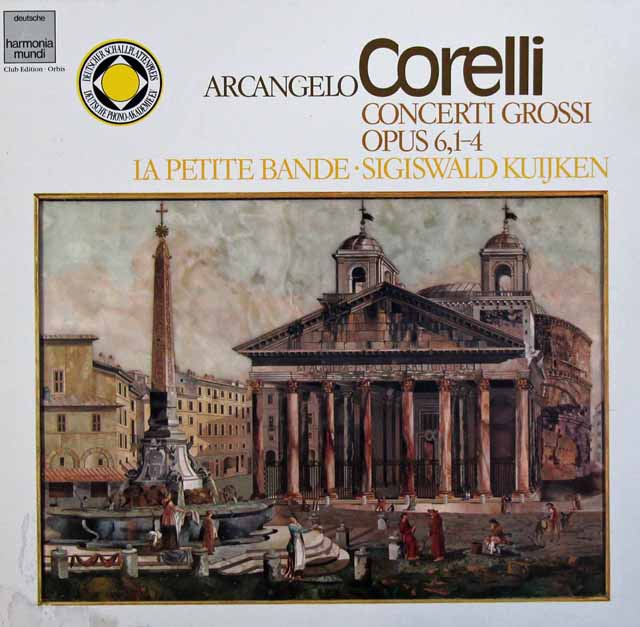 クイケン、ラ・プティット・バンドのコレッリ/合奏協奏曲集　独HM　3721　LP レコード