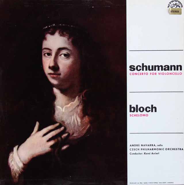 ナヴァラ、アンチェルのシューマン/チェロ協奏曲ほか　チェコSUPRAPHON　3721　LP レコード