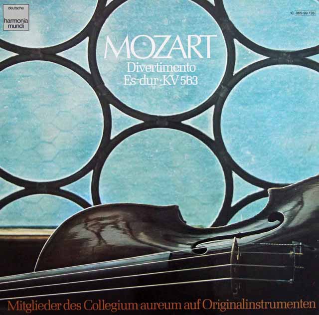 コレギウム・アウレウムのモーツァルト/ディヴェルティメントK563　独HM　3207　LP レコード