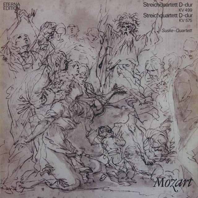 ズスケ四重奏団のモーツァルト/弦楽四重奏曲第20、21番　独ETERNA　3597　LP レコード