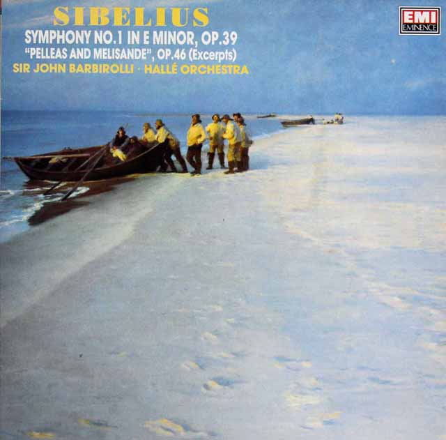 バルビローリのシベリウス/交響曲第1番ほか　英EMI　3721　LP レコード