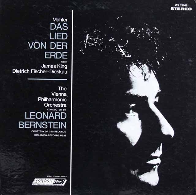 【直筆サイン入り】　D.F=ディースカウ、バーンスタインのマーラー/「大地の歌」　英LONDON　3509　LP レコード