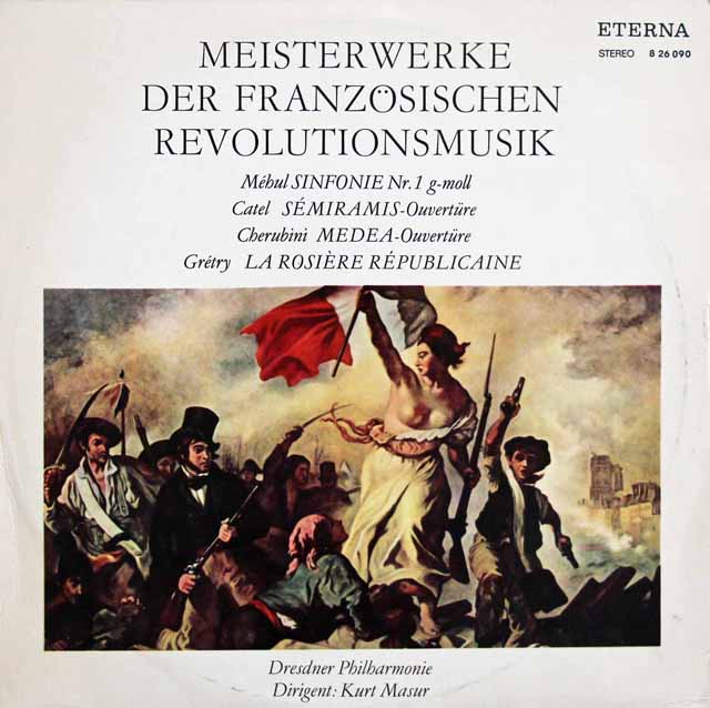 【テストプレス】　マズアの「フランス革命の音楽」　独ETERNA　3509　LP レコード