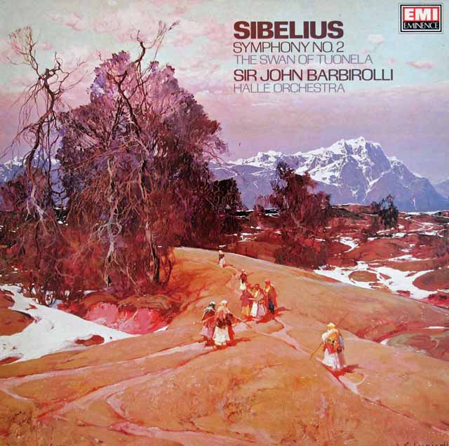 バルビローリのシベリウス/交響曲第2番ほか　英EMI　3510　LP レコード