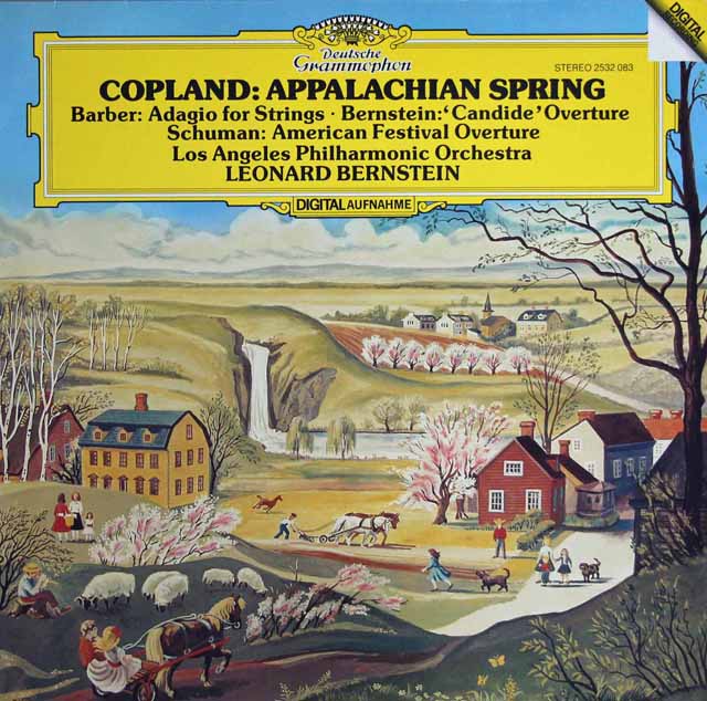 バーンスタインのコープランド/バレエ「アパラチアの春」ほか　独DGG　3596　LP レコード