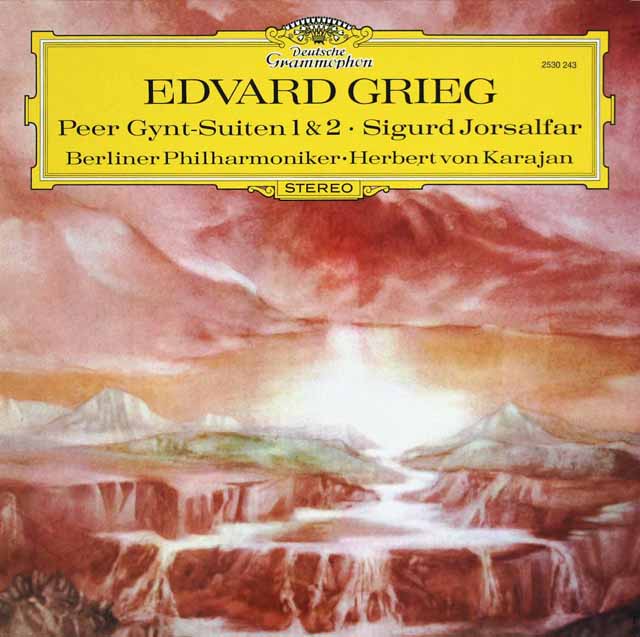LP レコード カラヤンのグリーグ/「ペール・ギュント」第1&2組曲ほか 独DGG 3210