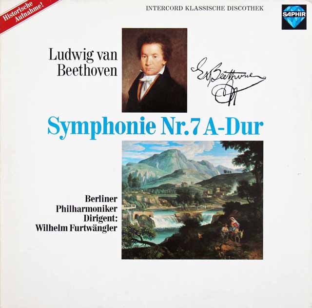 フルトヴェングラーのベートーヴェン/交響曲第7番　独SAPHIR　3210　LP レコード