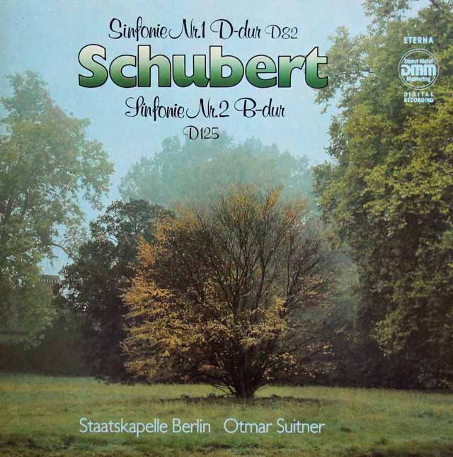 スウィトナーのシューベルト/交響曲第1、2番　独ETERNA　3723　LP レコード