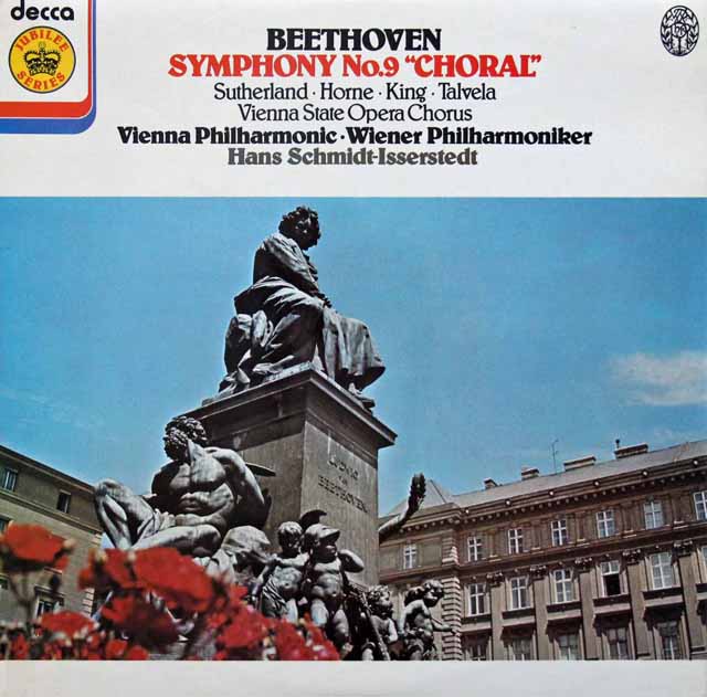 イッセルシュテットのベートーヴェン/交響曲第9番「合唱付き」　英DECCA　3596　LP レコード