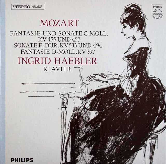 へブラーのモーツァルト/幻想曲、ピアノソナタ第14・15番ほか　蘭PHILIPS  3211  LP レコード