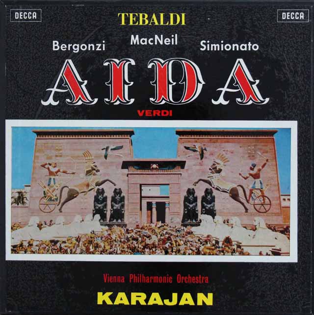 カラヤンのヴェルディ/「アイーダ」　英DECCA　3211 LP レコード
