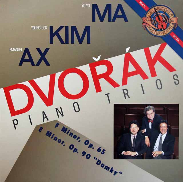 キム、マ、アックスのドヴォルザーク/ピアノ三重奏曲第3、4番「ドゥムキー」　蘭CBS　3511　LP レコード