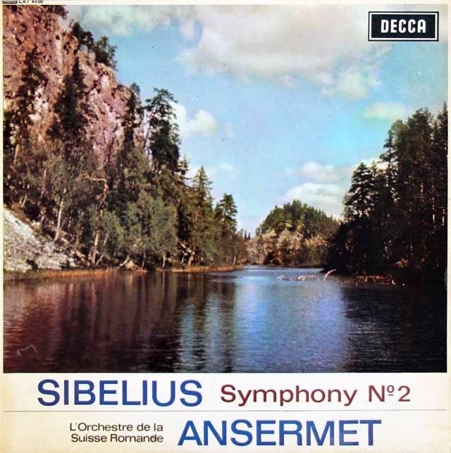 アンセルメのシベリウス/交響曲第2番　英DECCA　3212　LP レコード
