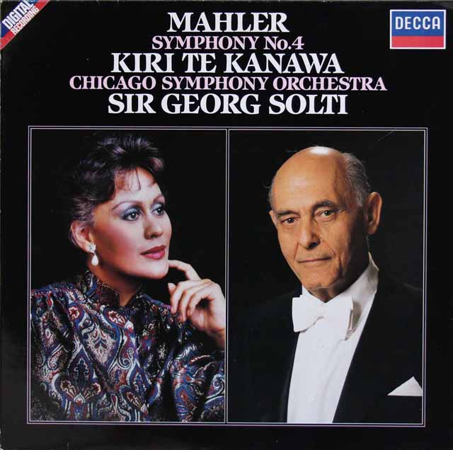 ショルティのマーラー/交響曲第4番　独DECCA　3511　LP レコード
