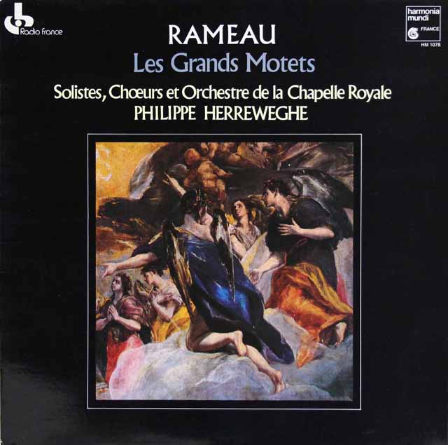 ヘレヴェッヘのラモー/グラン・モテ集　仏HM　3596　LP レコード