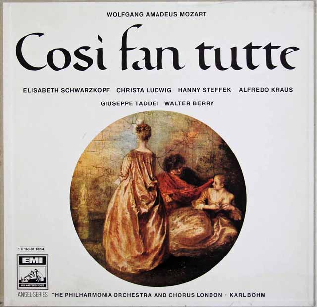 ベームのモーツァルト/「コジ・ファン・トゥッテ」全曲　独EMI　3212　LP レコード