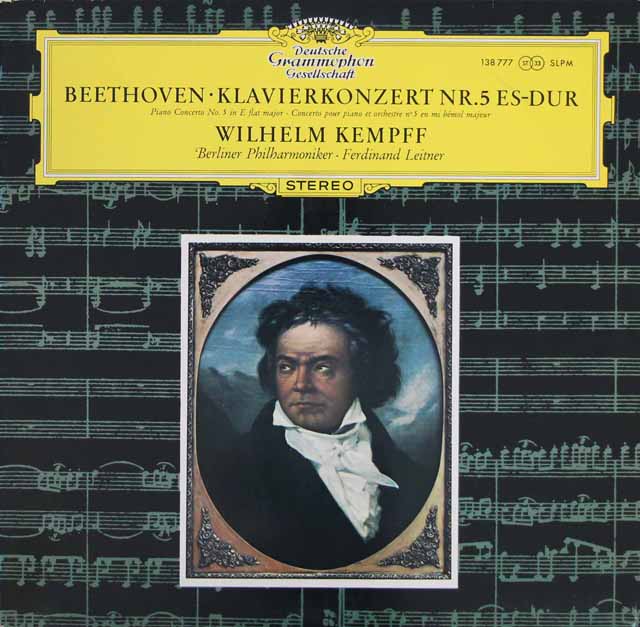 ケンプ&ライトナーのベートーヴェン/ピアノ協奏曲第5番「皇帝」　独DGG　3213　LP レコード