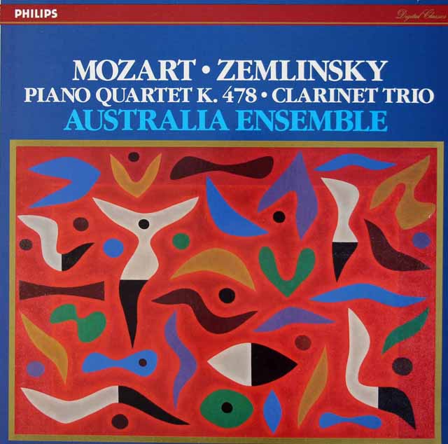 オーストラリア・アンサンブルのモーツァルト/ピアノ四重奏曲第1番ほか　豪PHILIPS　3513　LP レコード