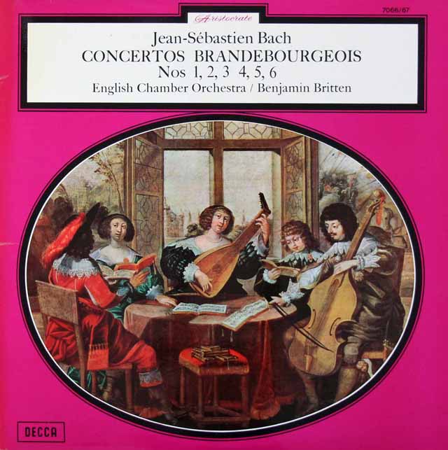 ブリテンのバッハ/ブランデンブルク協奏曲全集　仏DECCA  3214　LP レコード