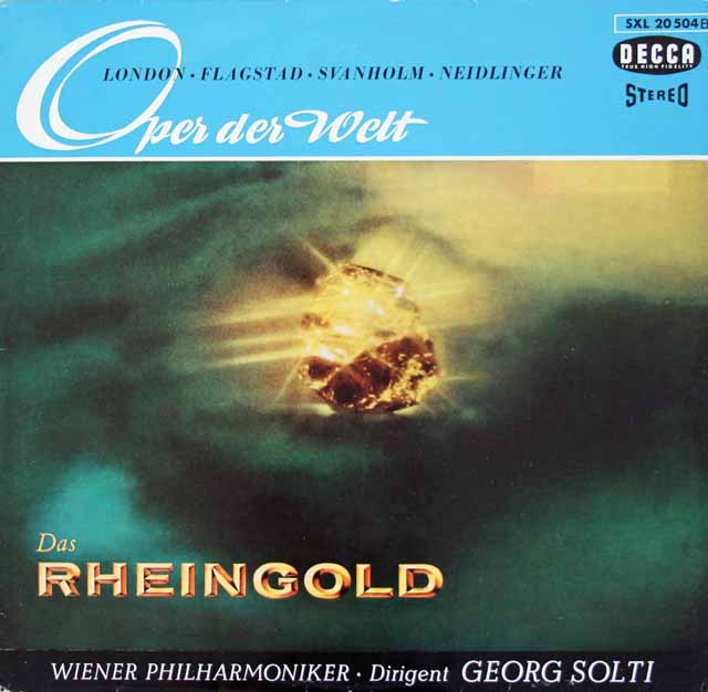 【独最初期盤】　ショルティのワーグナー/「ラインの黄金」抜粋　　独DECCA　3214 　LP レコード