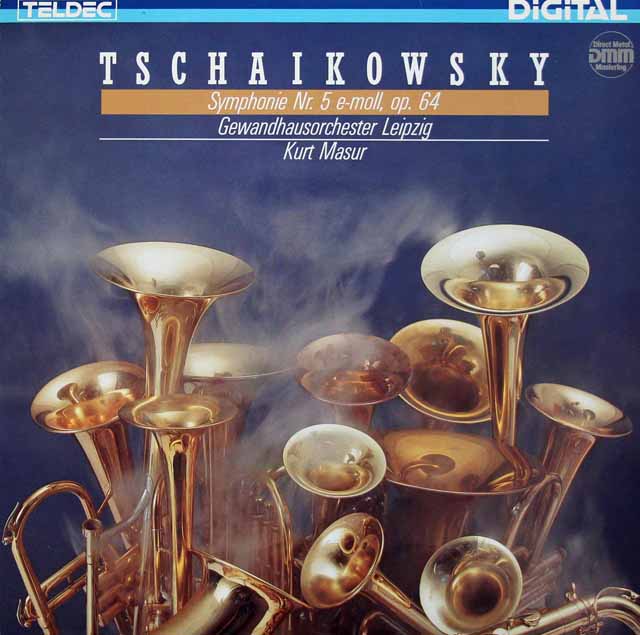 マズアのチャイコフスキー/交響曲第5番　独TELDEC  3214　LP レコード