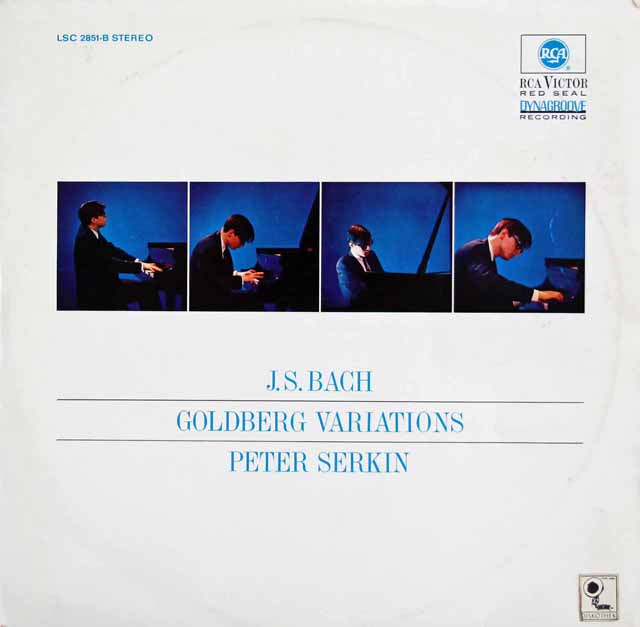 P.ゼルキンのバッハ/「ゴールドベルク変奏曲」　独RCA　3214　LP レコード