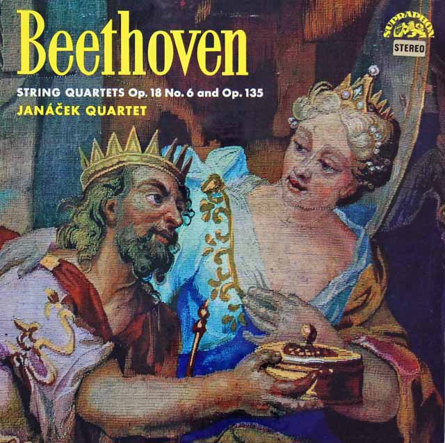 ヤナーチェク四重奏団のベートーヴェン/弦楽四重奏曲第6、16番　チェコスロヴァキアSUPRAPHON　3214　LP レコード
