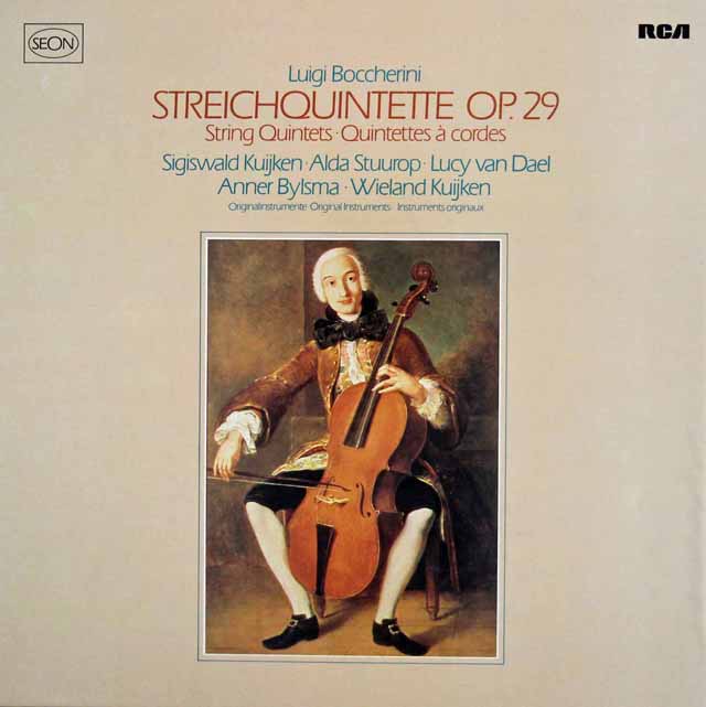 クイケンらのボッケリーニ/6つの弦楽五重奏曲op.29　独RCA(SEON）　3214　LP レコード