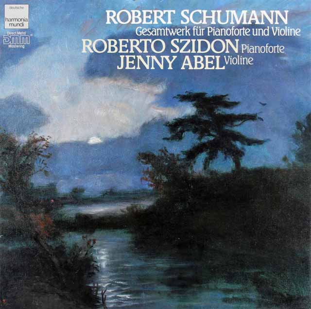 シドン、アベルのシューマン/ヴァイオリンソナタとピアノのための作品全集　独HM　3595　LP レコード