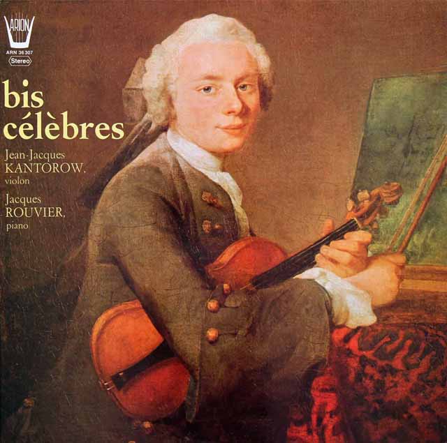 カントロフ、ルヴィエのヴァイオリン小品集（パガニーニ、サン=サーンス、バルトークほか）　仏ARION　3724　LP レコード