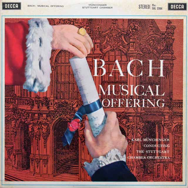 【オリジナル盤】　ミュンヒンガーのバッハ/音楽の捧げもの　英DECCA　3215　LP レコード