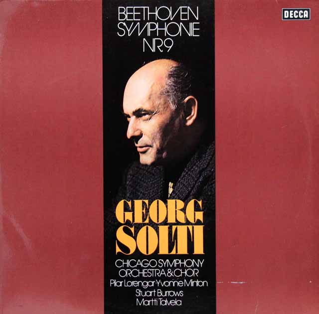 ショルティのベートーヴェン/交響曲第9番　独DECCA　3215　LP レコード