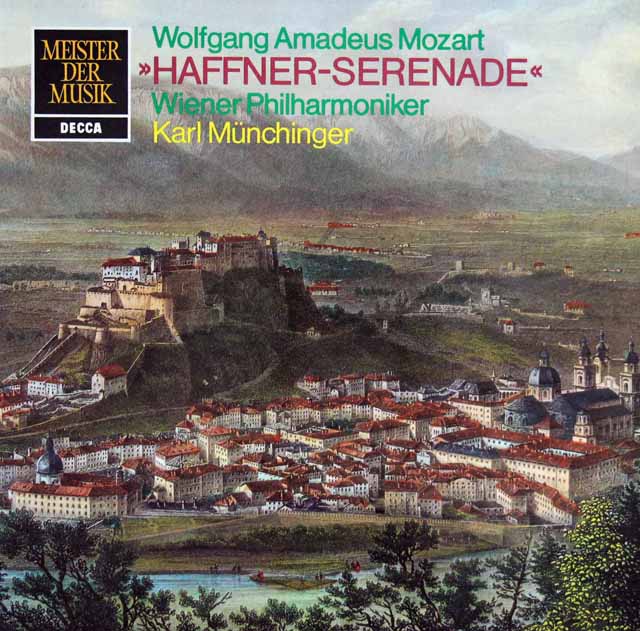 ミュンヒンガーのモーツァルト/ハフナー・セレナード　独DECCA　3216　LP レコード