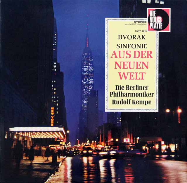 ケンペのドヴォルザーク/交響曲第9番「新世界より」　独DVP（EMI）　3216　LP レコード