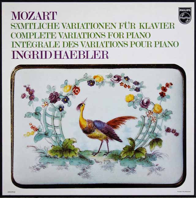 ヘブラーのモーツァルト/ピアノ変奏曲全集　蘭PHILIPS　3216　LP レコード