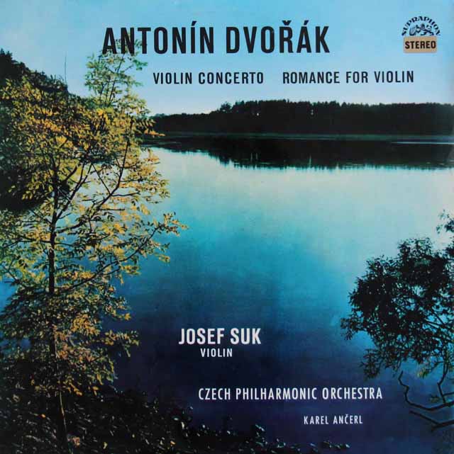 スーク、アンチェルのドヴォルザーク/ヴァイオリン協奏曲、「ロマンス」　チェコスロヴァキアSUPRAPHON　3217　LP レコード