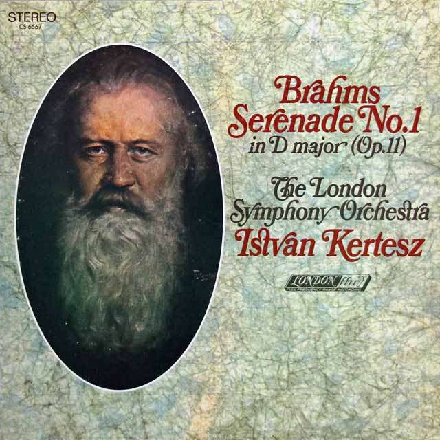 ケルテスのブラームス/セレナーデ第1番　英LONDON　3217　LP レコード