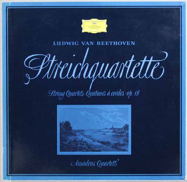 【独最初期盤】　アマデウス四重奏団のベートーヴェン/初期弦楽四重奏曲集　独DGG　3725　LP レコード