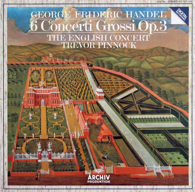 ピノックのヘンデル/6つの合奏協奏曲　独ARCHIV　3217　LP レコード