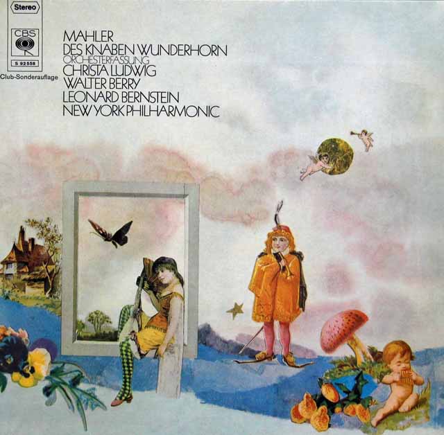 ルートヴィヒ、ベリー&バーンスタインのマーラー/「こどもの不思議な角笛」　独CBS　3217　LP レコード