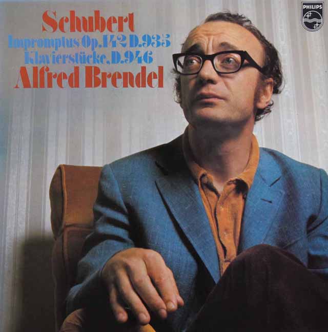 ブレンデルのシューベルト/4つの即興曲ほか　蘭PHILIPS　3725　LP レコード