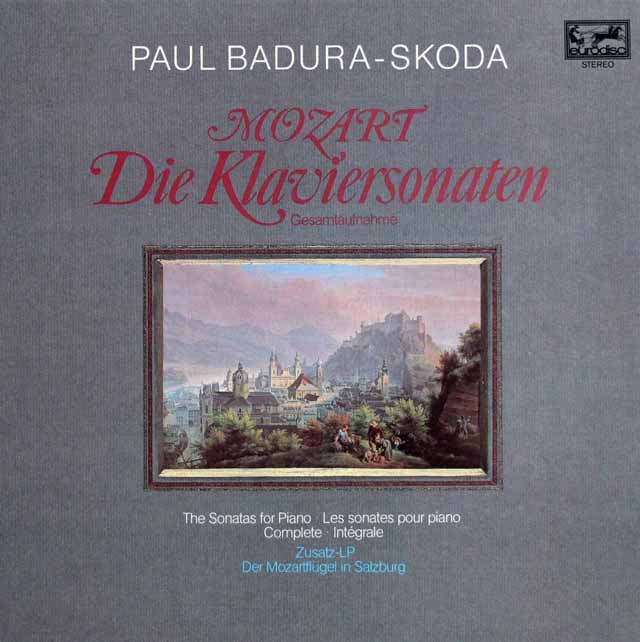 バドゥラ＝スコダのモーツァルト/ピアノ・ソナタ集　独eurodisc　3218　LP レコード