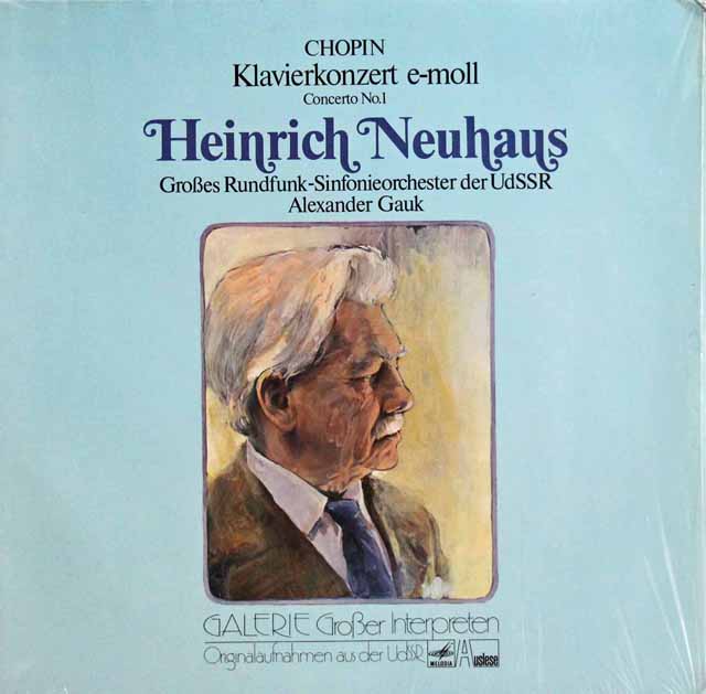 ネイガウス、ガウクのショパン/ピアノ協奏曲第1番　独eurodisc　3594　LP レコード