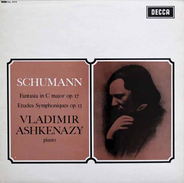 アシュケナージのシューマン/幻想曲、交響的練習曲　英DECCA　3218　LP レコード