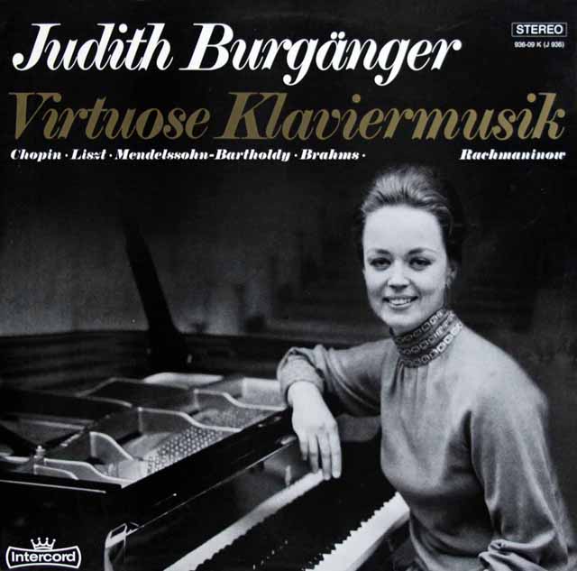バーゲンガーの「ヴィルトーゾ・ピアノ曲集」　独intercord　3218　LP レコード