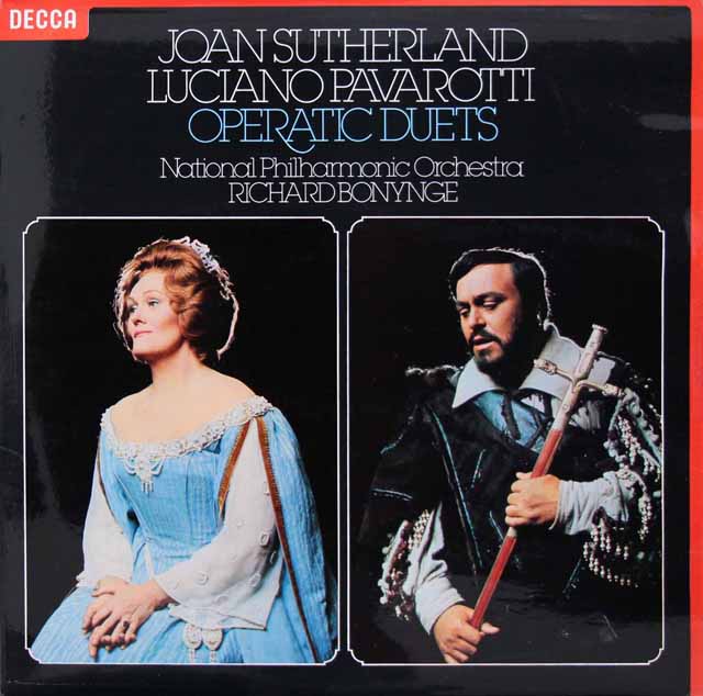 【オリジナル盤】　サザーランド、パヴァロッティのオペラ・デュエット集　英DECCA　3594　LP レコード