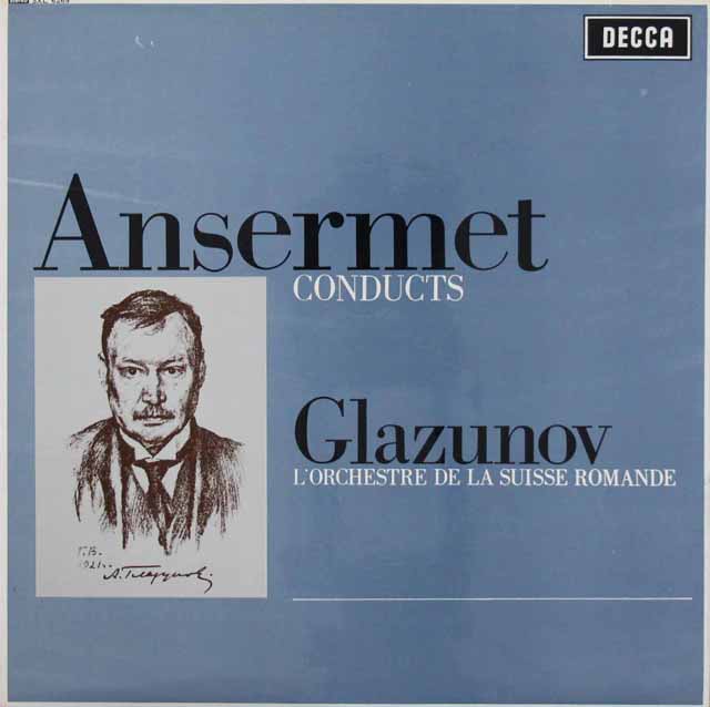 アンセルメのグラズノフ/バレエ音楽「四季」ほか　英DECCA　3522　LP レコード