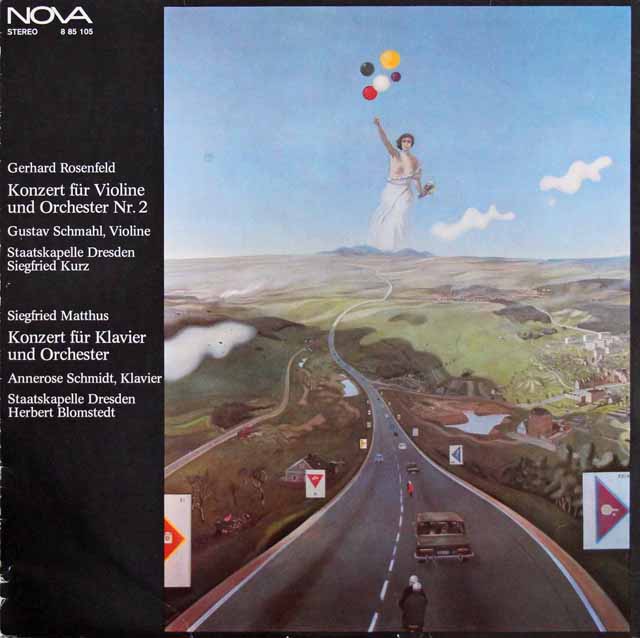 シュマール、クルツのローゼンフェルト/ヴァイオリン協奏曲ほか　東独NOVA　3729　LP レコード