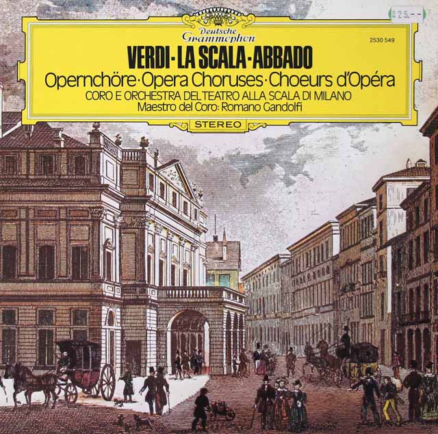 アバド、スカラ座のヴェルディ/「オペラの合唱曲集」　独DGG　3221　LP レコード
